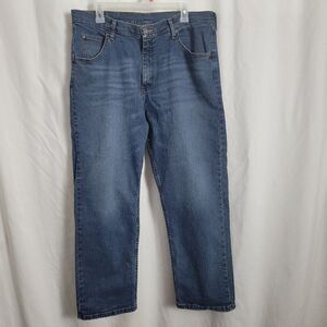 Wrangler 36 x 29 Men's Denim Jeans Cotton Spandex Distressed stretchy Straight